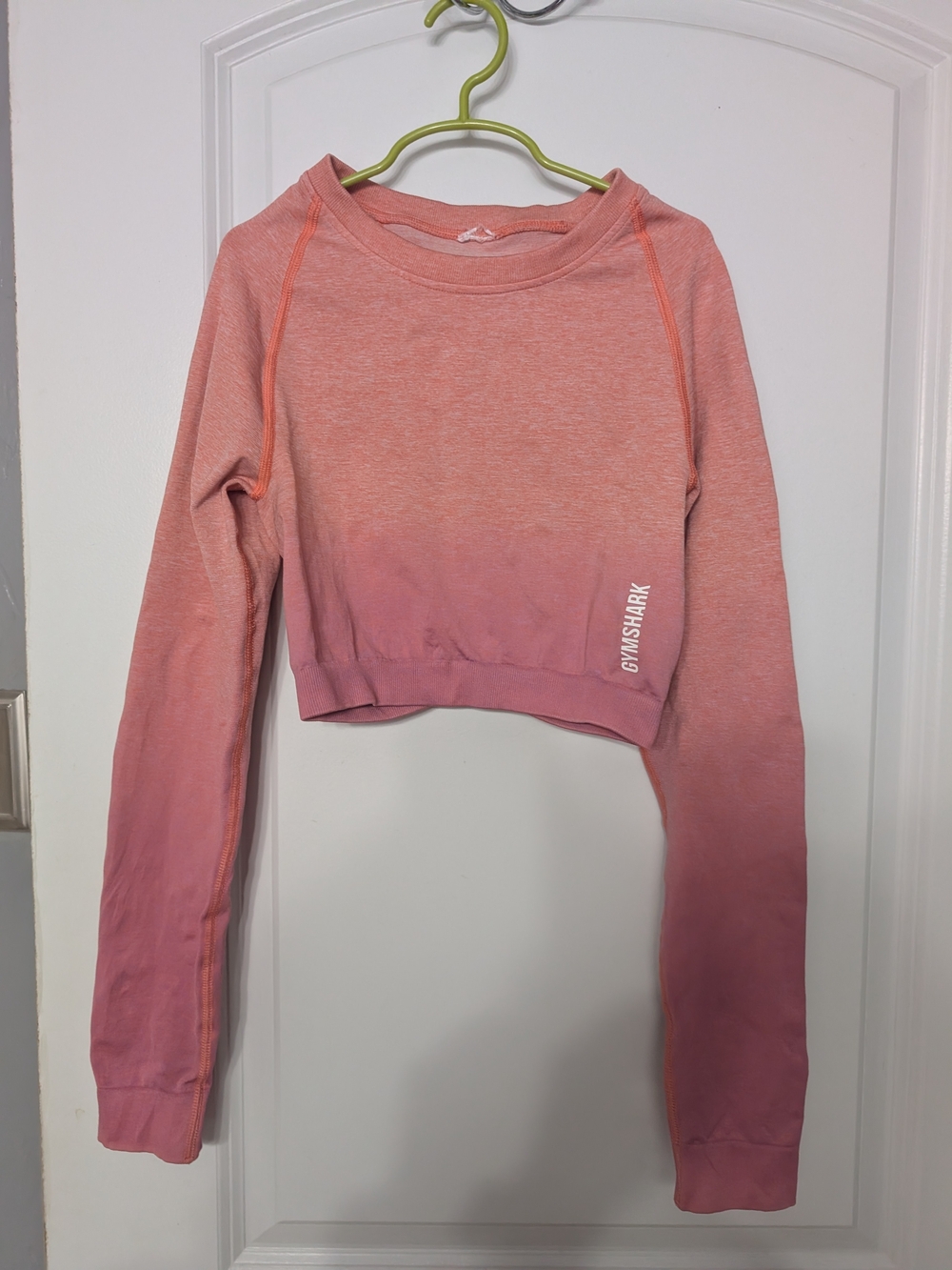 Gymshark Women's Ombre Cropped Long-Sleeve Top - Pink